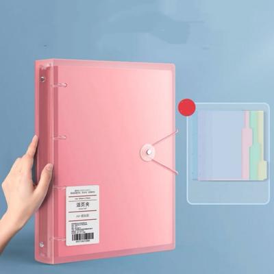 Test Paper Storage Folder Waterproof Office File Binder D-Ring Folder 4-Hole A4 Binder Folder For School Supplies Office Archive