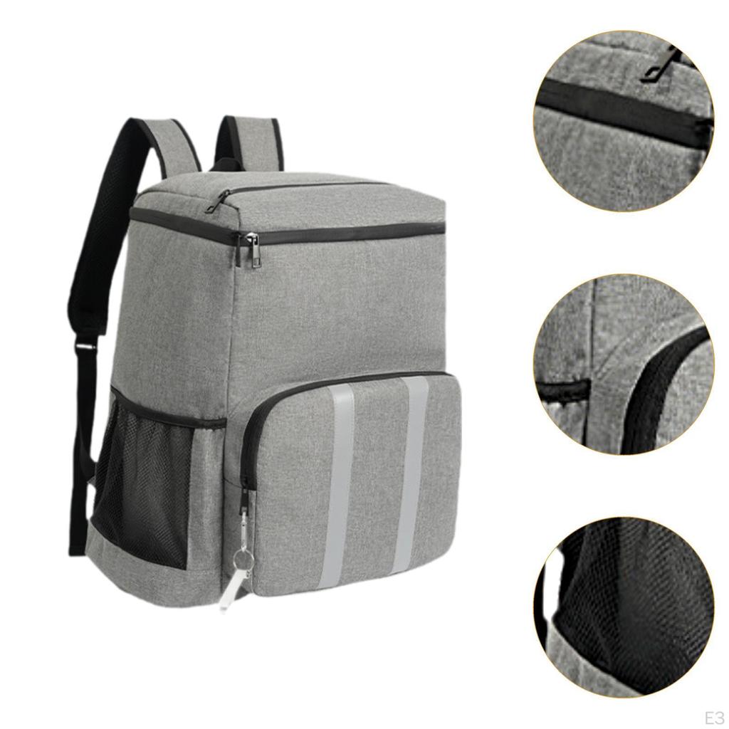 Food Carrier Backpack with Insulation, Portable Picnic Container for Hiking and Travel