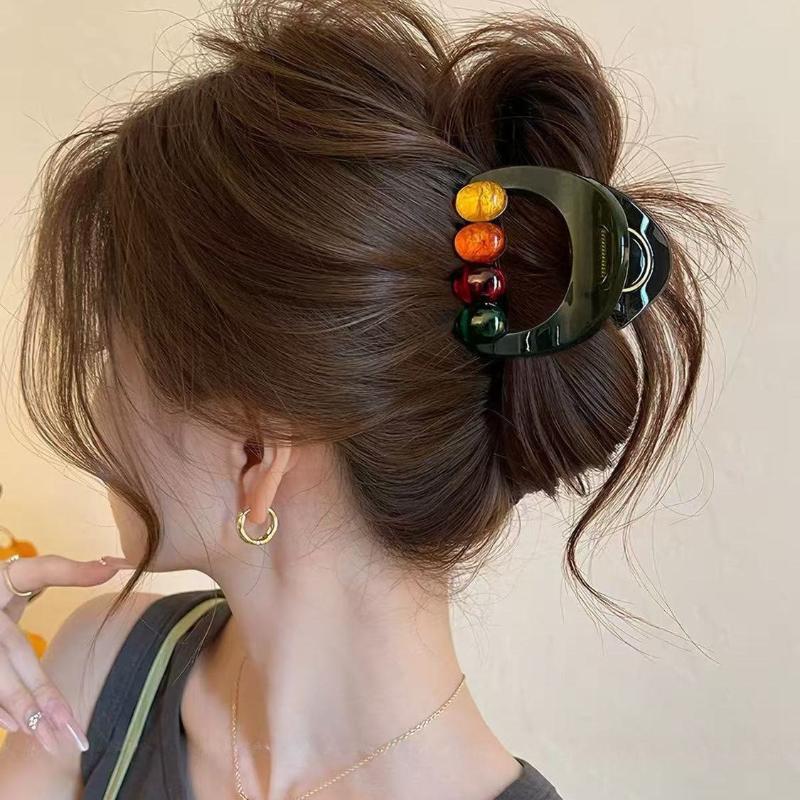 Large Hair Claws For Women Big Hair Clip Adults Hair Accessories Shark Claws For Ponytail Bun Daily Hairstyle