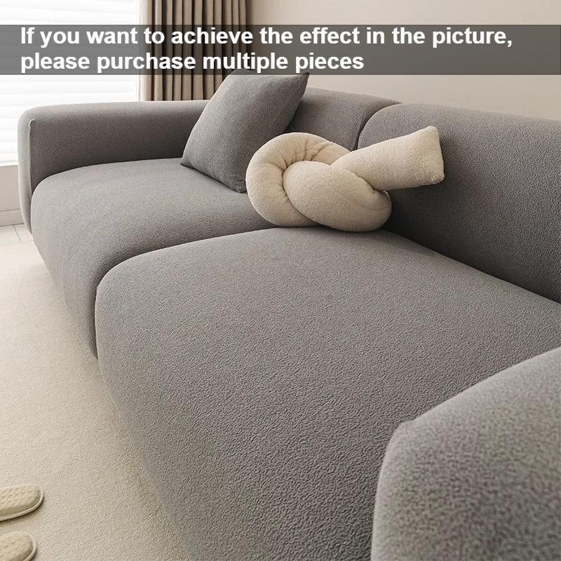 Chenille Fabric Thicken Elastic Sofa Cover 1/2/3/4 Seater Couch Covers For Living Room Furniture Protector Slipcover Removable