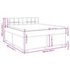 Box Spring Bed with Mattress Black 180 x 200 cm Fabric
