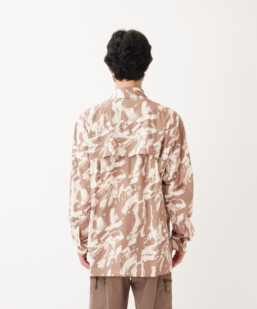 Wilkin Long Sleeve Shirt Tops Shirt Long Sleeve LIGHT OLIVE M [Snow Peak] EP-SH-26SU001 Men's Women's