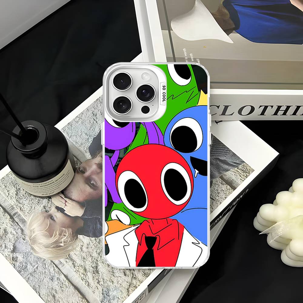 

Cartoon R-Rainbow Friends For IPhone 17 Pro Max 17 Air 16 Pro 15 14 13 12 11 Color Matte Protect Phone Case iPhone 12 pro