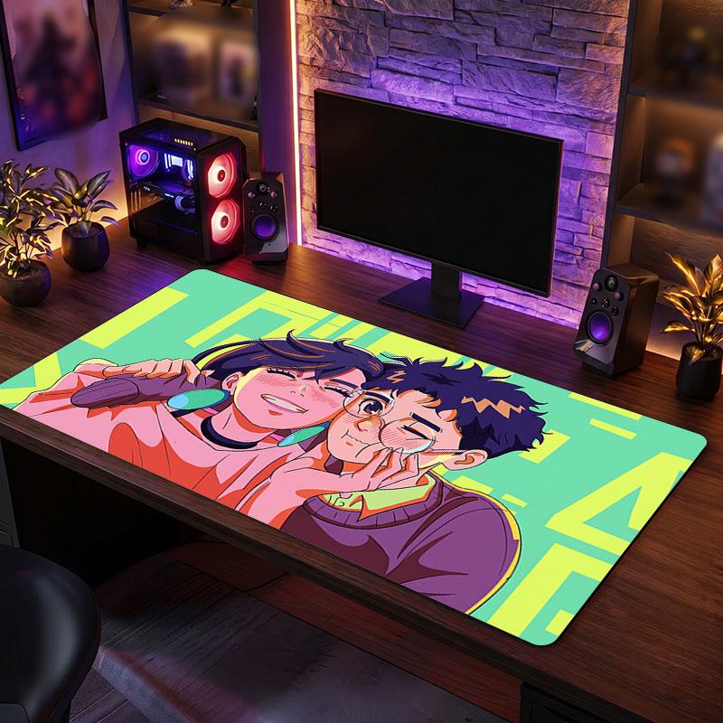 Big Mouse PadDandadan Extended Soft Desk Mat Gaming Office Computer Table Decor Mat