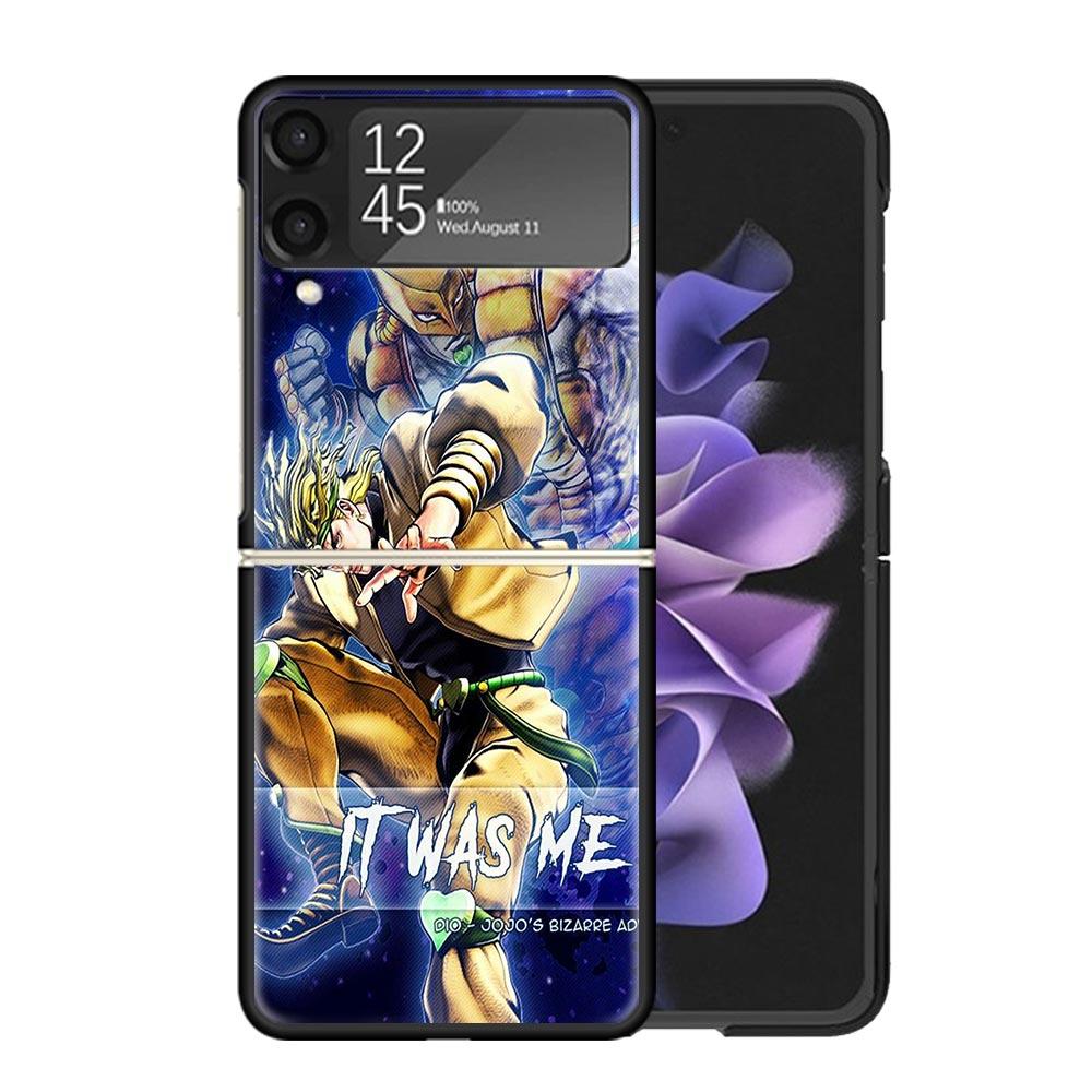 JoJo's Bizarre Adventure Dio Clear Phone Case For Samsung Z Flip 7 6 5 4 3 Galaxy ZFlip7 ZFlip6 ZFlip5 ZFlip4 ZFlip3 5G Print Co