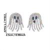 2Pcs Cute Halloween Ghost Stud Earrings Ab Crystal Encrusted Crystal Sparkling Quality Jewelry Gift For Women Girls Fashion