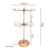Rotating Desktop Jewelry Display Rack with Free Shipping - Keychain, Bracelet, Mobile Pendant Storage.
