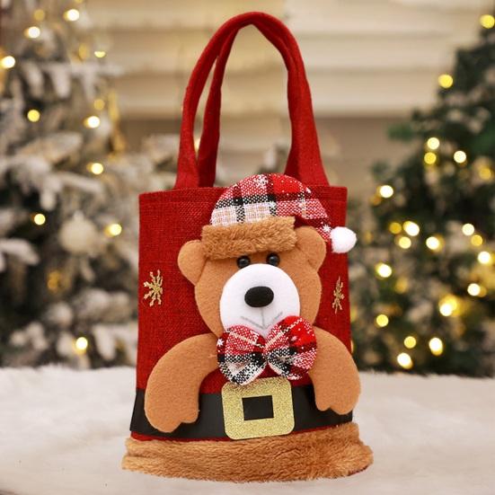 Christmas Handbag Cartoon Santa Claus Snowman Elk Gift Bag Large Capacity Great Load Bearing Merry Christmas Decor Children