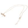 Trendy Dragonflies Zircon Charm Necklace for Stylish Women Ladies Sturdy Alloy Fashion Jewelry for Adults Casual Wear