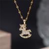 Non-Fading Luxury Maple Leaf Butterfly Clavicle Necklace
