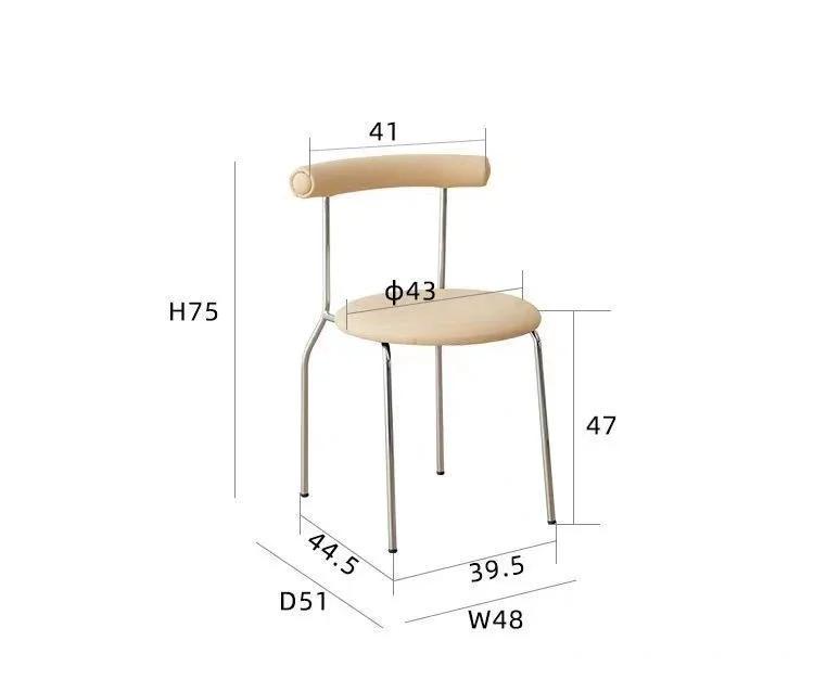 Nordic Dinning chairs Room Furniture Dining room modern Dining table lounge plastic chairs designer luxury Cake Home Furniture