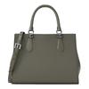 MARILYN Silver Label Logo Design Leather Handbag Medium Women's Olive