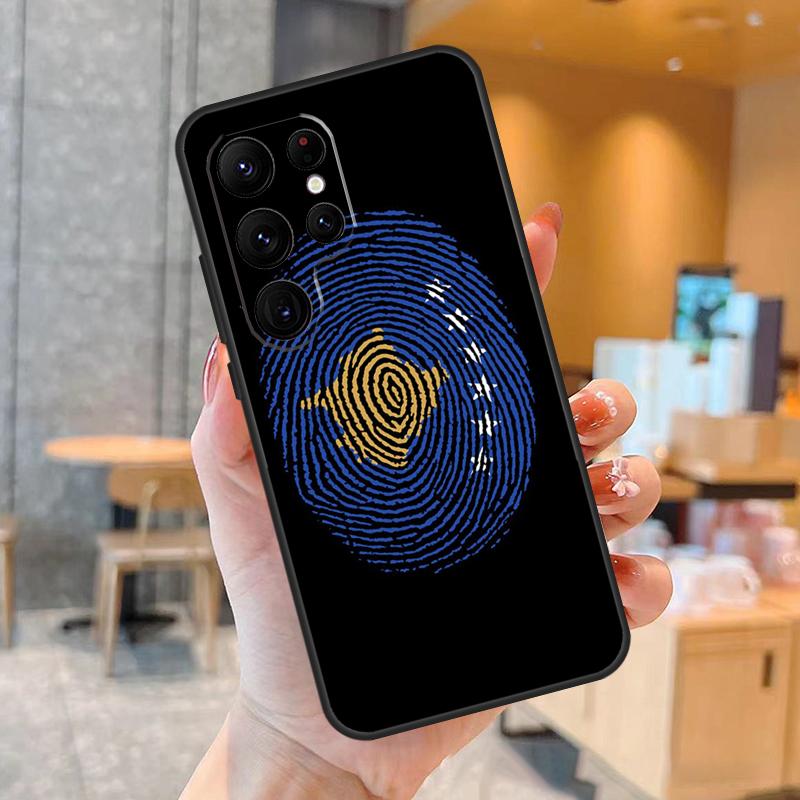 Kosovo National Flag Phone Case For Samsung Galaxy S25 S24 S23 S22 S20 S21 Ultra S9 S10 Plus S25 FE Back Cover