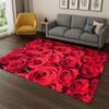 Romantische Rose Blume Gänseblümchen Cartoon Teppich Läufer für Schlafzimmer Wohnzimmer Sofa Spielzimmer Fußmatte Heimdekoration, Kinderbereich Teppich Rutschfest