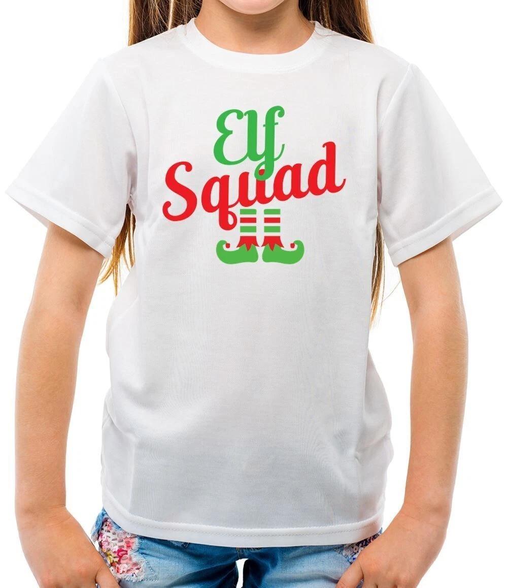 Elf Squad - Kids T-Shirt - Elves Christmas Festive Costume Elfs Xmas Funny 100
