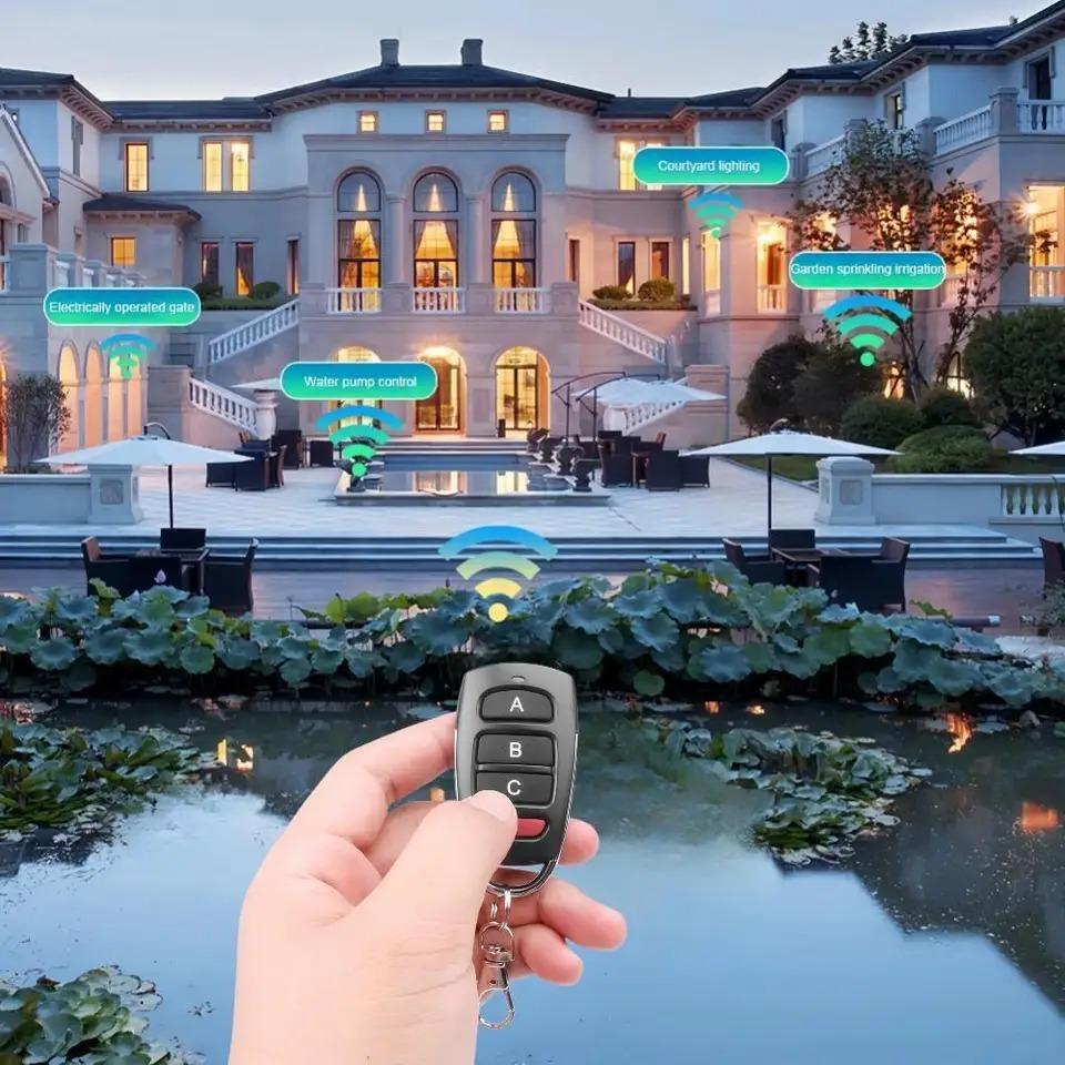 433Mhz RF Drahtlose Fernbedienung 4 Tasten Code kopieren Garagentor Tor Duplizierer für Entfernung Elektrischer Garagentor Controller