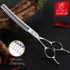 Fenice 7.0 Inch Left Handed Professional Dog Grooming Scissors Curved Thinning Dog Puppy Shears Pets Supplies Groomer Tools