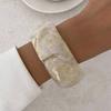 Ingemark 3 Styles Exaggerated Resin Acrylic Wide Bracelets for Women Hip Hop Geometric Bangles Grunge Jewelry Steampunk Pulseras