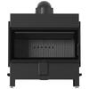 Steel fireplace KRATKI LUCY 16 kW Ø 200 black thermotec self closing door