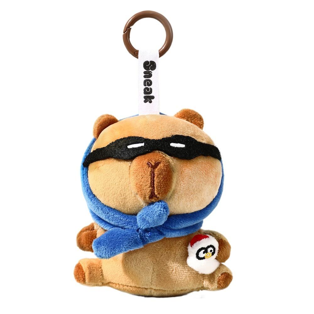 Ladrão Sentindo Capivara Pelúcia Chaveiro Pintinho Amarelo Animais Brinquedo de Pelúcia Chaveiro Decoração de Casa