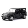 1/36 Scale Alloy JEEPS Wrangler Car Model Simulation Off-road Vehicle Pull Back Car Decoration Ornaments Collection Toys For Children