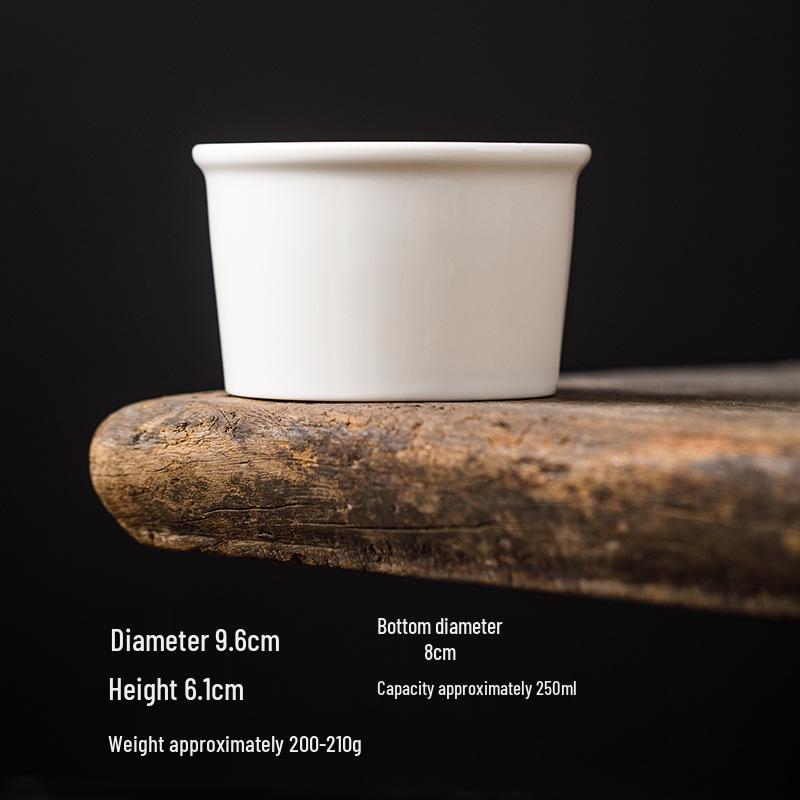 

Rice White Yogurt Bowl 3.8 - White Porcelain Pudding and Dessert Cup