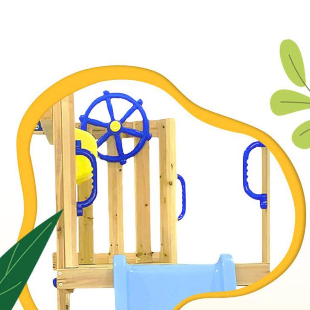 3 Piece Set of Outdoor Playground Accessories for Swingset