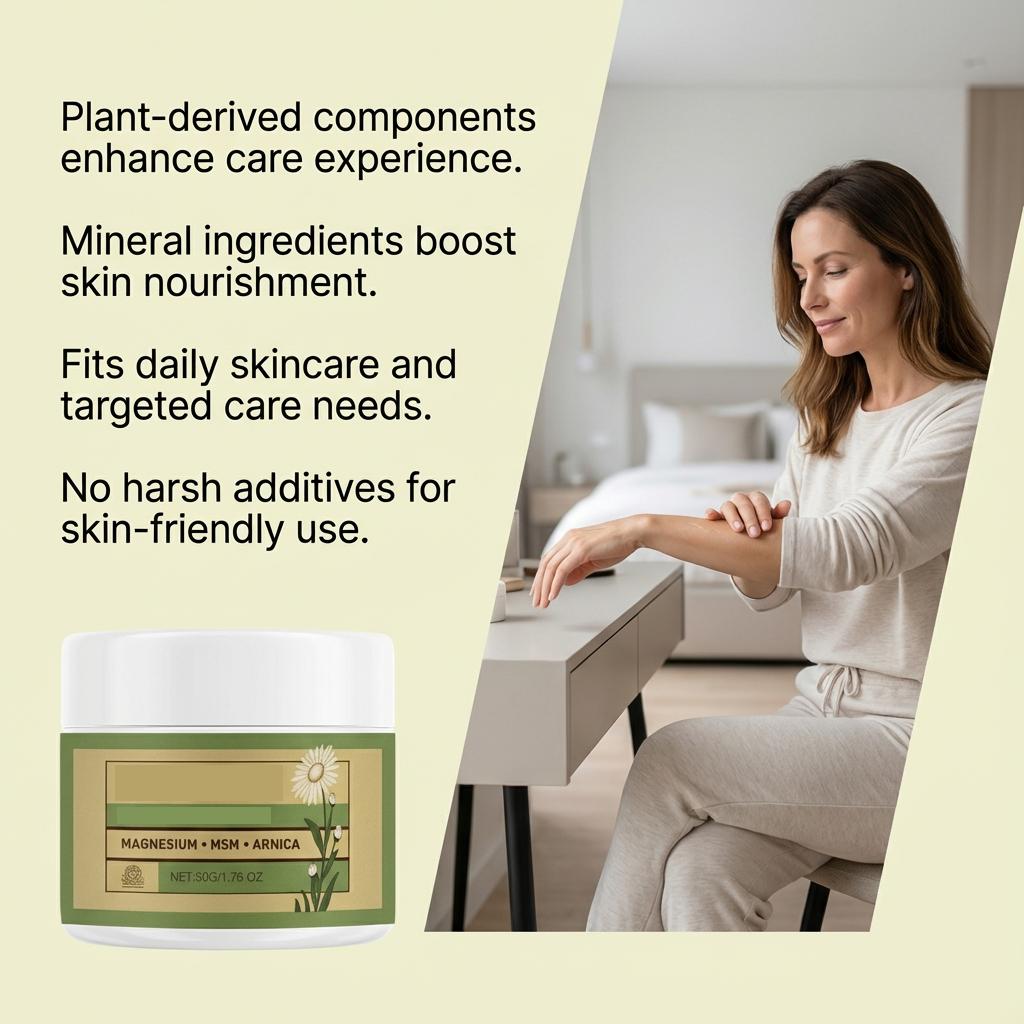 Plant Essence Body Care Cream Has a Soft and Smooth Texture and Is Easy To Apply. Daily Full Body Massage Soothes the Skin 50g