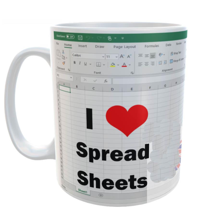 Freak In The Sheets Spreadsheet Ceramic Coffee Mark Mug Excel New