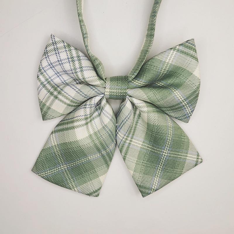 1 Stück Kleidungsdekoration Mode Fliege Sanftes Mädchen Süß Polyester Gitterstreifen Kragenabzeichen