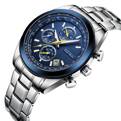 Neue TOP Marke Luxus herren Uhr Mit Box Business Casual Multifunktionale herren Quarz Uhren