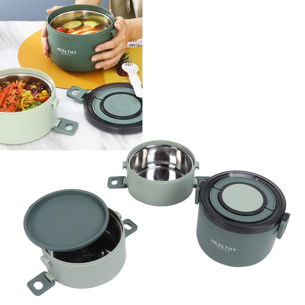 Three Layers Thermal Lunch Box 304 Stainless Steel Lunch Container Outdoor Travel