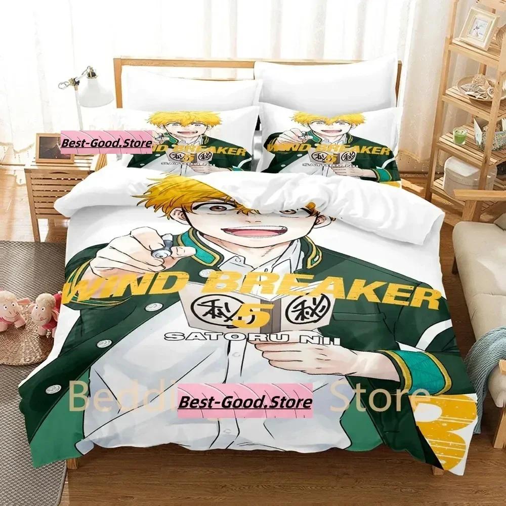 WIND BREAKER Beding Set Single Twin Ful Quen King-Sized Dimensionsd Dimensions Bed Linen Set Adult People Kid Bedrom Duvetcover Sets 3D Print Anime