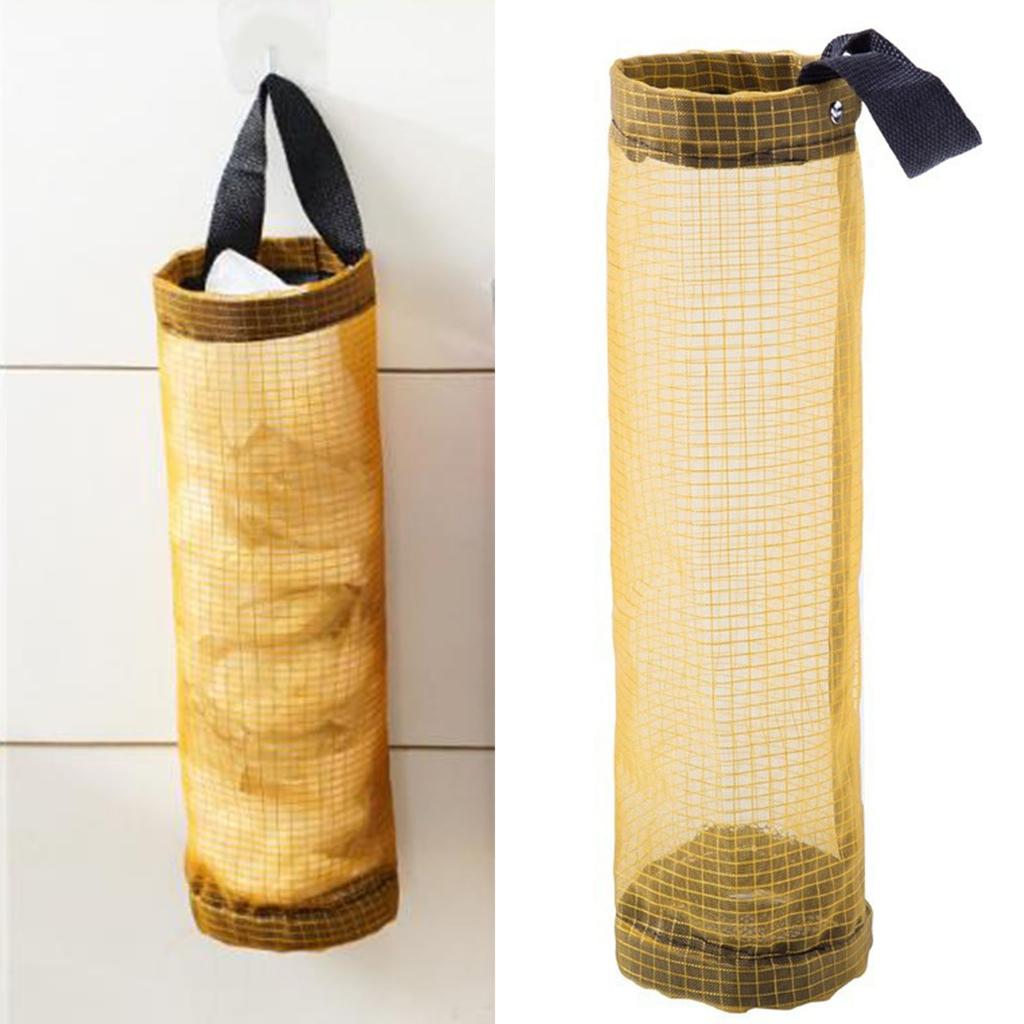 Matkasse   Behållare Väggmonterad Utrymmesbesparande Återanvändbar Plastkassehållare för Hemkök