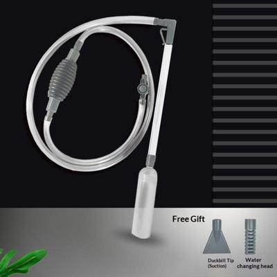 Aspirator sifon pompă pentru acvariu Filtru pietriș și control flux Schimbător manual de apă pentru acvariu Pompa de aer pentru acvariu Unelte de curățare