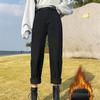 2022 Winter Korean Stytle Fashion Warm Womens High Waist Casual Comfort Warm Jeans Loose Denim Harajuku Streetwear Straight Pant