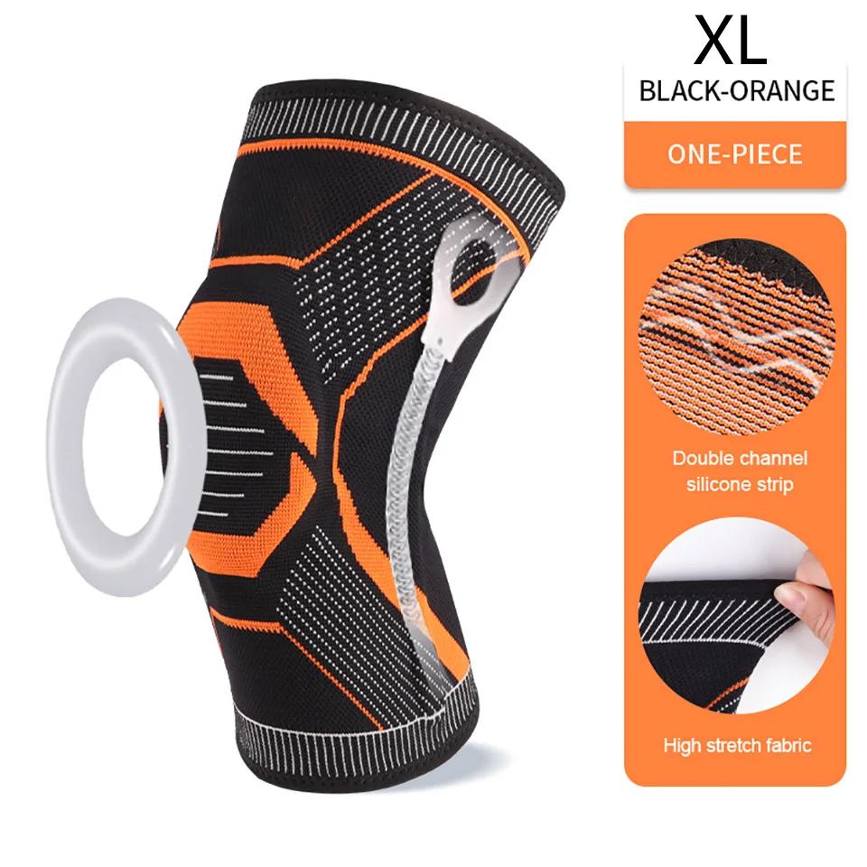 

1Pcs Silicone Spring Knee Pads Silicone Ring Sports Knee Pads Non-Slip Knee Support Jump Rope Riding Mountaineering Men Women