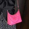Spring and summer new products fashionable small fragrant wind rhombus chain underarm bag women's versatile commuting foreign style casual solid color
