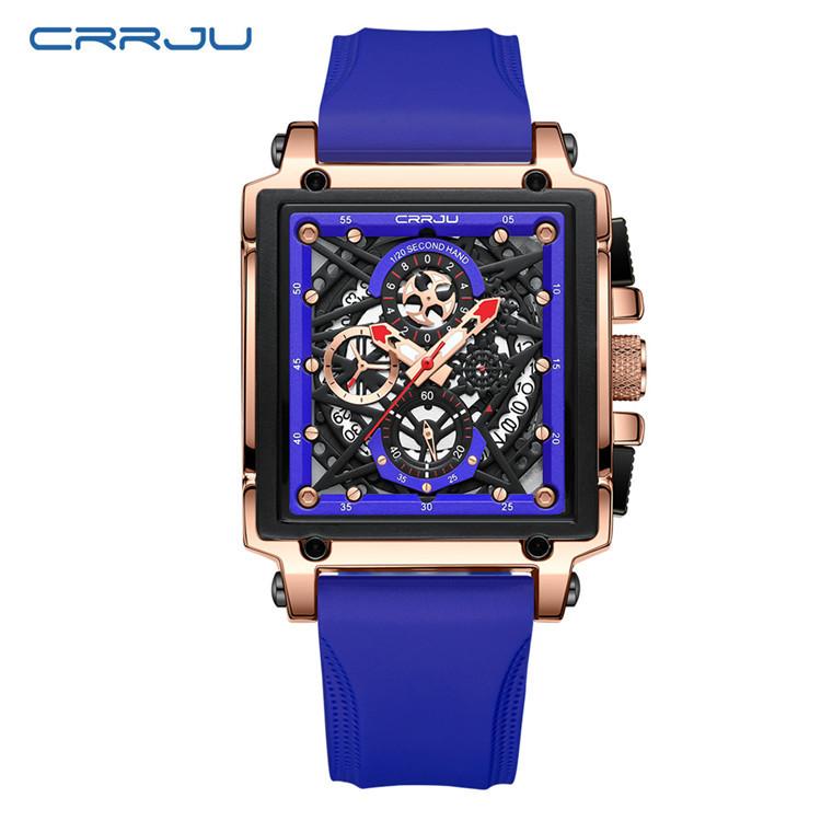 CRRJU/2312 New Belt Men's Watch Watch Simple Business Personality Multi-functional Men's Calendar