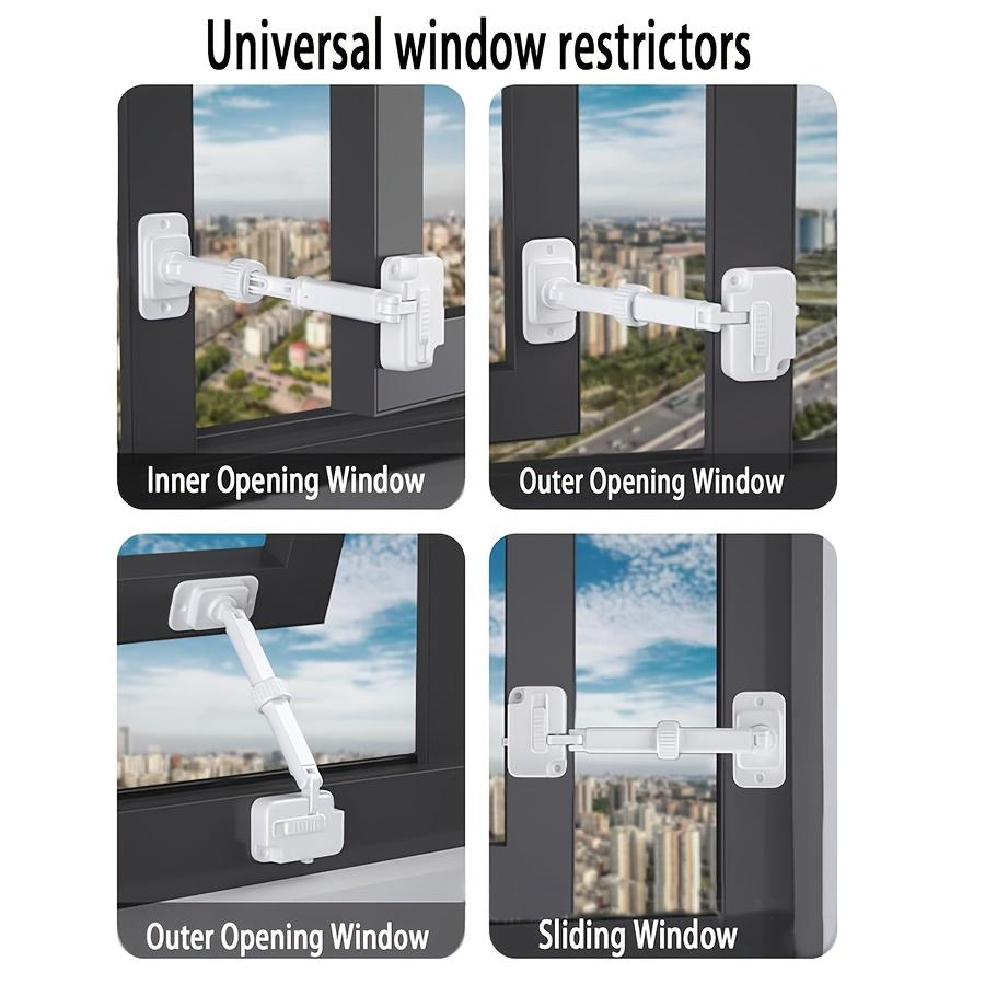 1PC Childproof Locks Anti-cracking Window Locks No-punch Window And Door Locks Childproofing Baby Protection Products