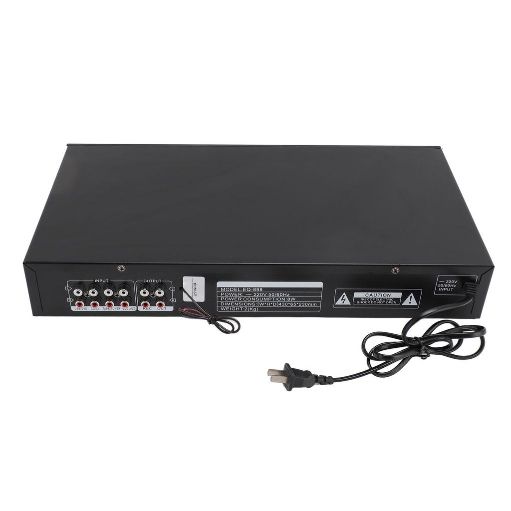 20-pasmowy korektor Wbudowany Bluetooth Regulacja tonów wysokich średnich niskich Obsługuje dysk U Korektor stereo