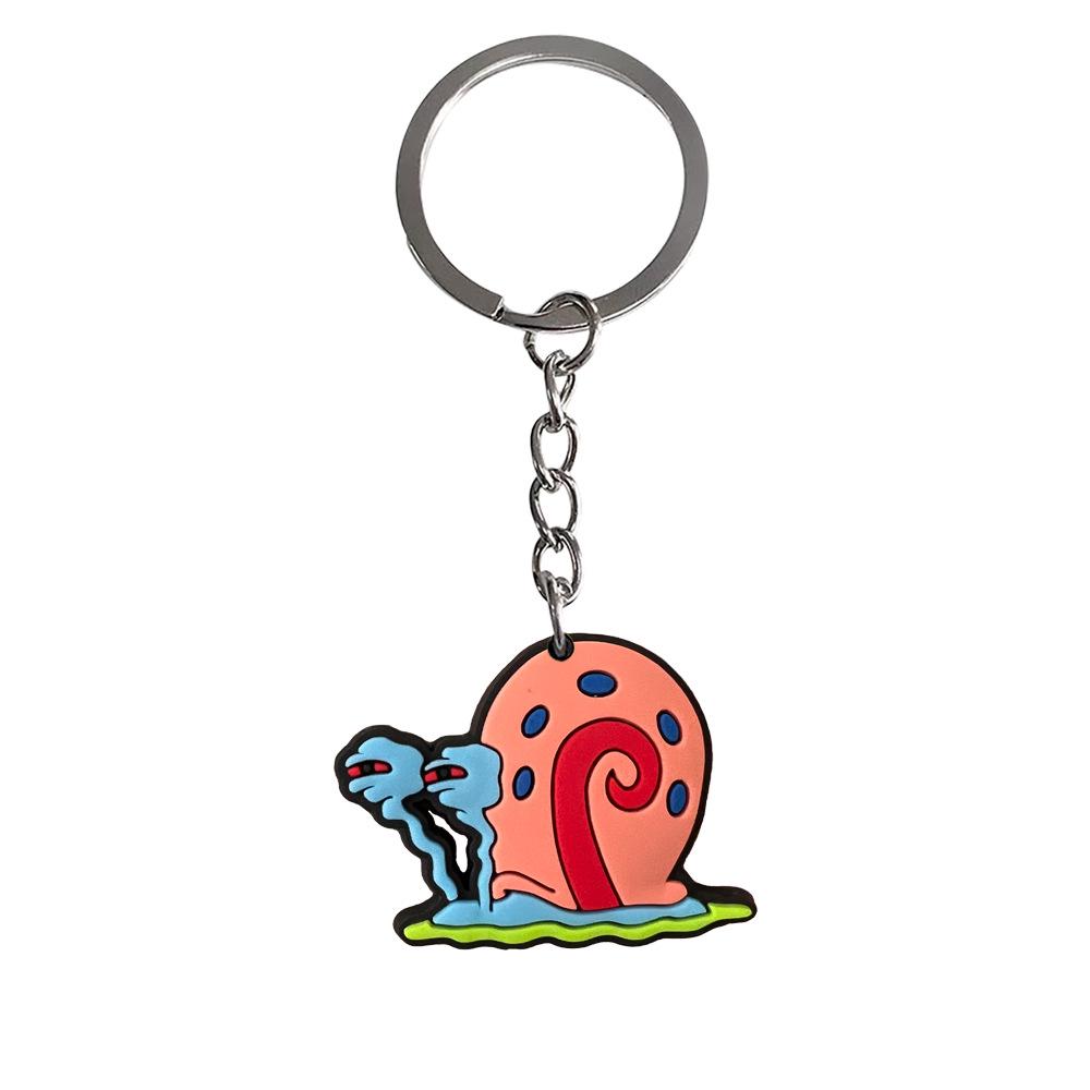 SpongeBob SquarePants PVC Keychain - Soft Rubber Pendant in 20 Styles