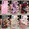 Hülle für OPPO Reno 7 5G Mode Schmetterlingsblumen Klare Weiche TPU Rückseite für OPPO Find X5 Lite / Reno7 5G CPH2371 Handyhülle
