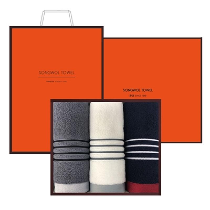 Songwol Countess Mara Foraine 150g high-quality cotton 30 count 3-piece set towel Navy 1 set