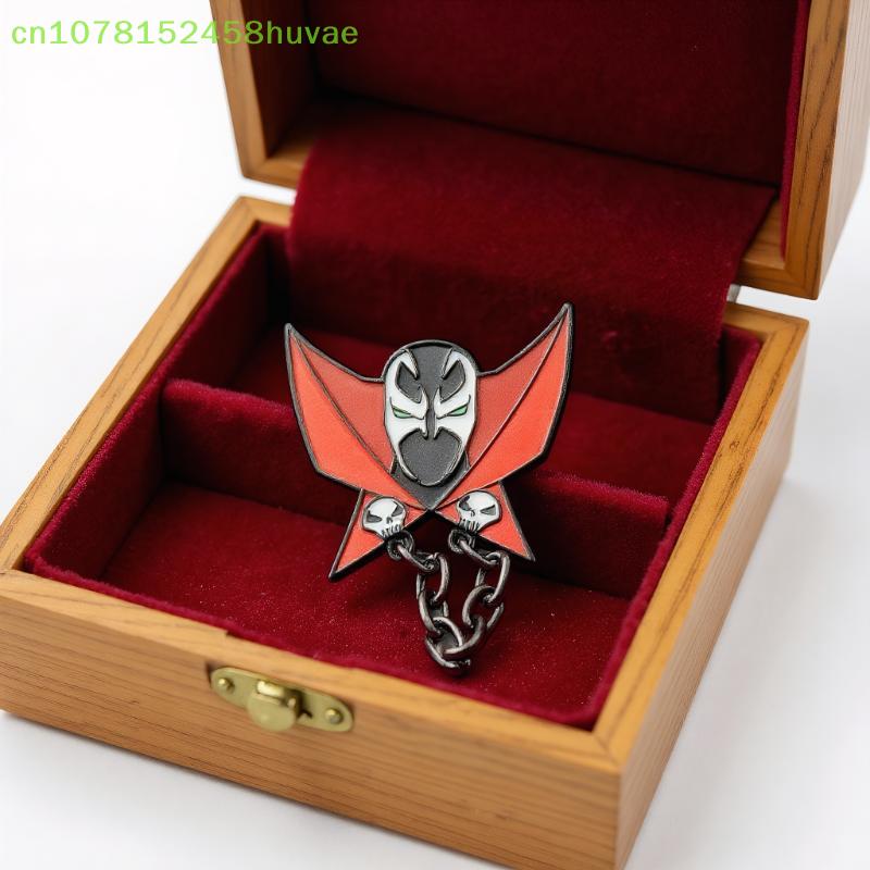 1 Pc Gothic Enamel Dark Hero Lapel Badge Classic Brooch Pin Jewelry Halloween Decorative