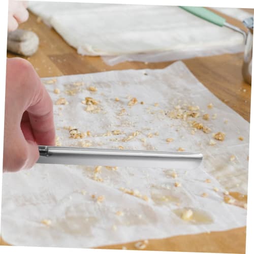 OKUMEYR Stainless Steel Crumb Scraper for Tables, Set of 2. Efficient Crumb Sweeper for Home and Restaurant Use. Perfect for Quickly Cleaning Tables a