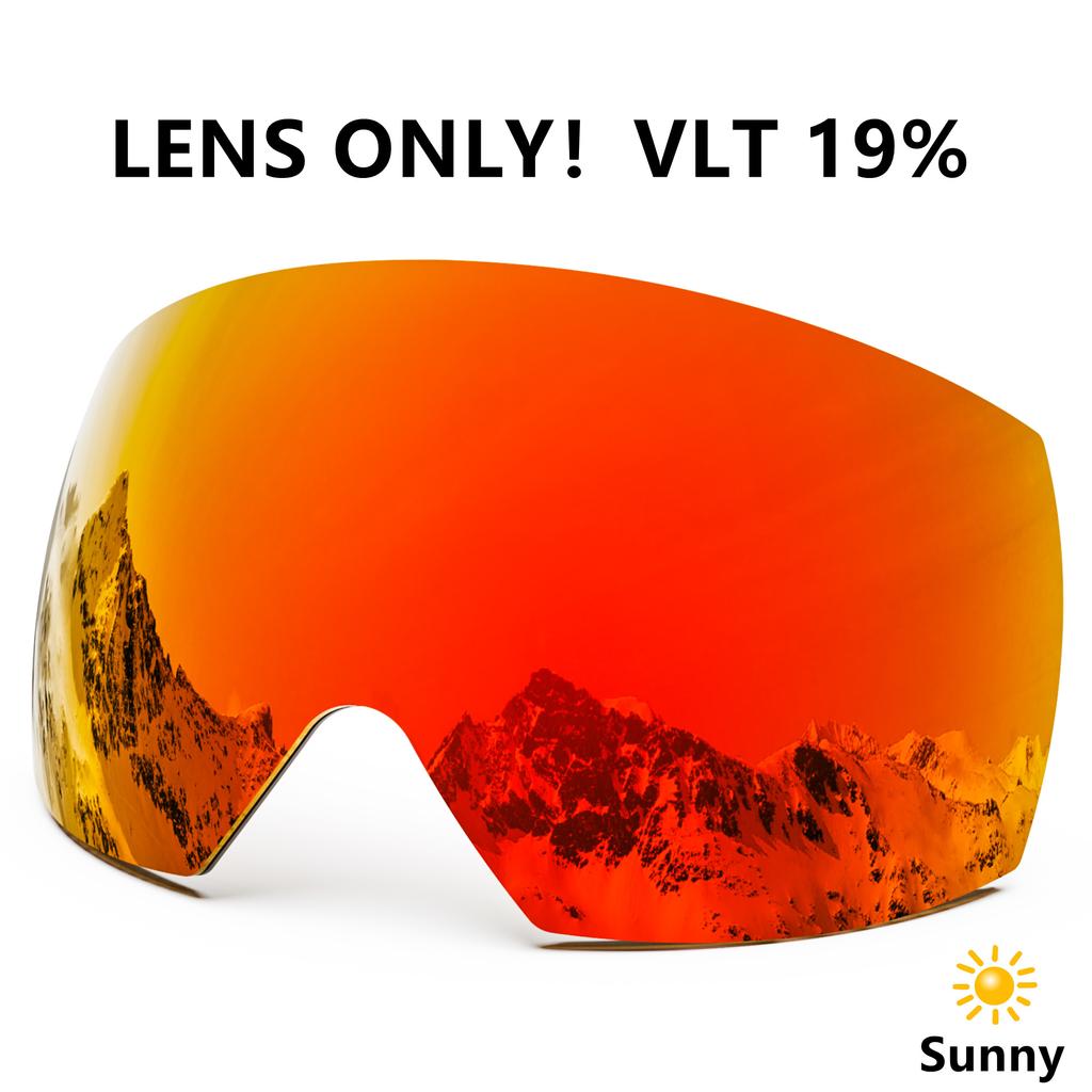 Maxjuli Ski Goggles Only Lens Anti Fog Winter Snow Sports for Men Women Youth Skiing Skating M6 Lens