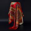 Fashion Square Silk Scarf Women Headband 90*90cm Print Neck Scarfs Office Hair Band Hand Kerchief Female Bandana Headwear