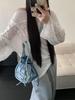 Thailand 2025 Shiny Small Tote Bag: Women's Fashion Letter Handbag, Underarm Shoulder, Crossbody Style.