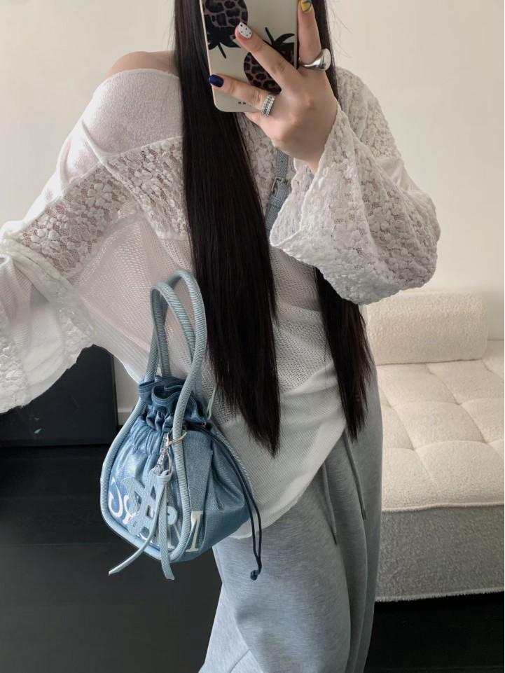 Thailand 2025 Shiny Small Tote Bag: Women's Fashion Letter Handbag, Underarm Shoulder, Crossbody Style.